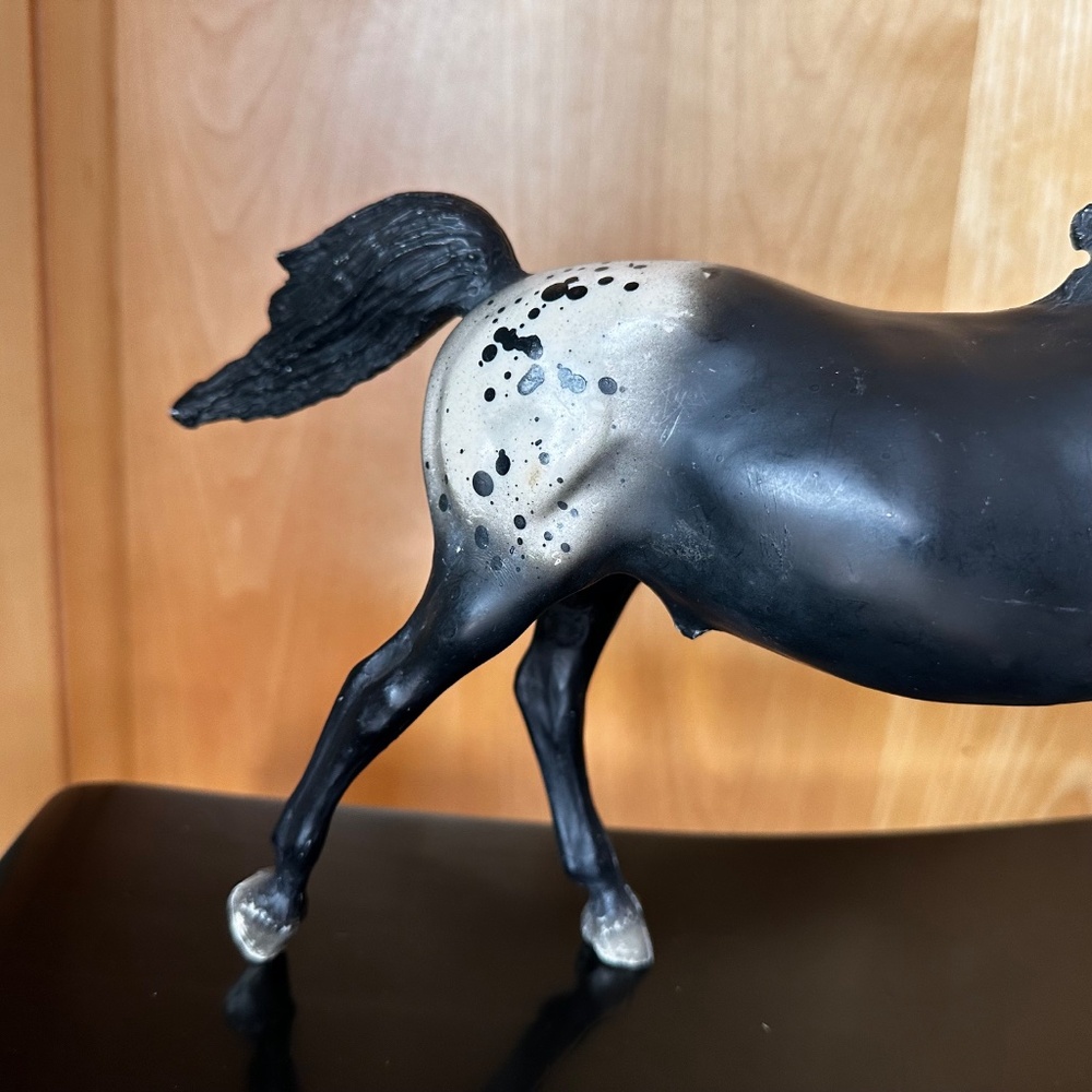 Vintage Breyer Running Stallion Black Appaloosa #127 - Picture 3 of 15